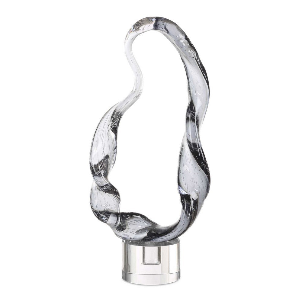 Uttermost Luminous Twist Glass Sculpture UT-18242