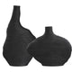 Uttermost Duostacked Black Vases Set/2 UT-18243