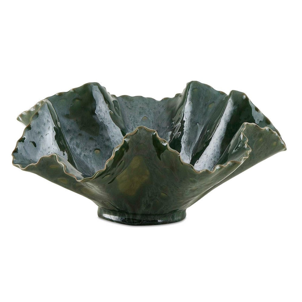 Uttermost Verdant Bloom Emerald Outdoor Bowl