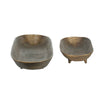 Uttermost Stratum Oval Brass Bowls Set/2