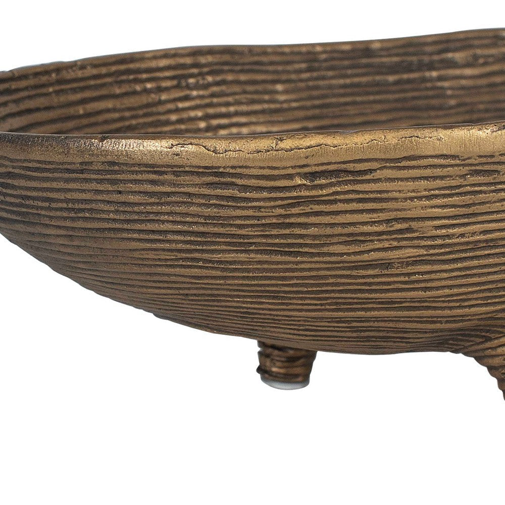 Uttermost Stratum Oval Brass Bowls Set/2