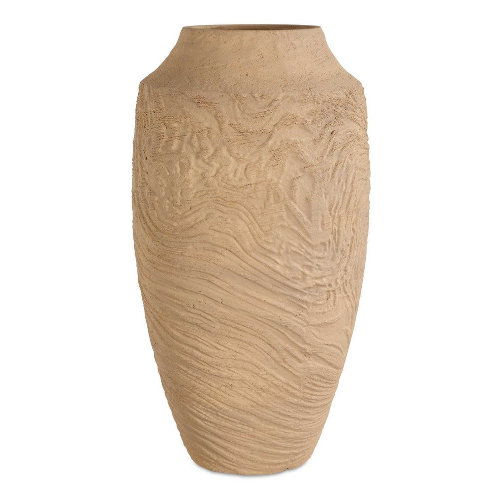 Uttermost Sandstone Flow Large Terracotta Vase