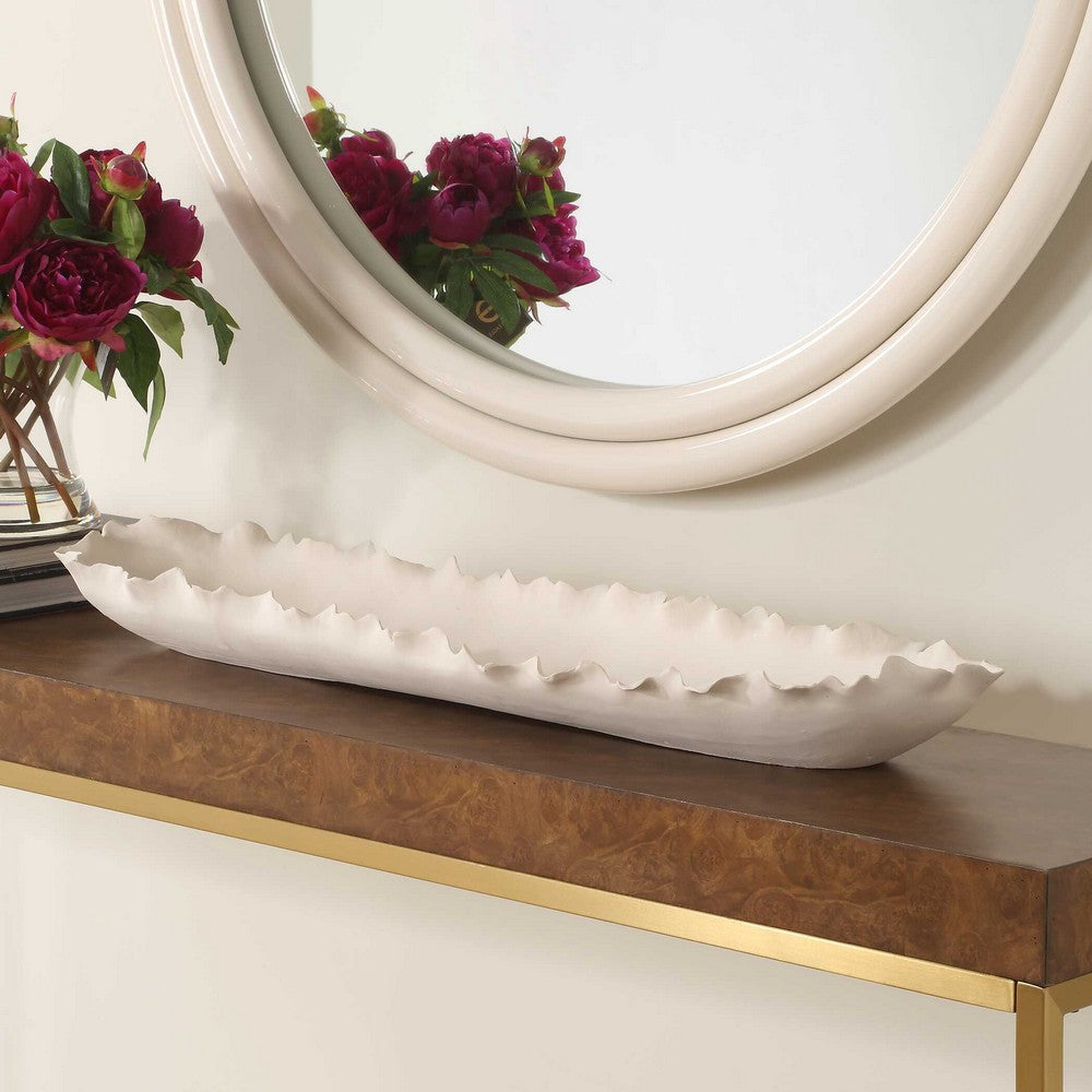 Uttermost Ripple Crest White Bowl UT-18269