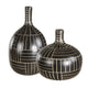 Uttermost Graphite Stride Geometric Vases Set/2 UT-18271