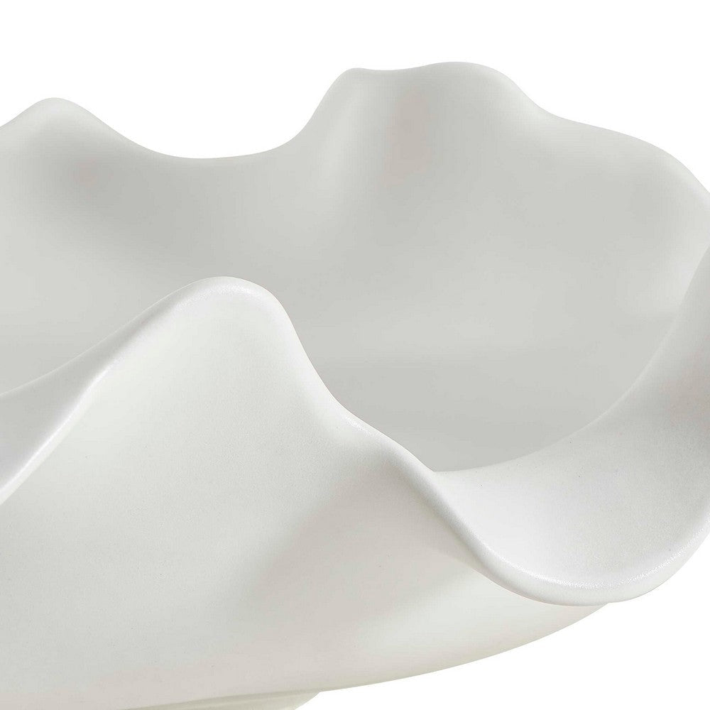 Uttermost Wave Crest White Outdoor Bowl UT-18286