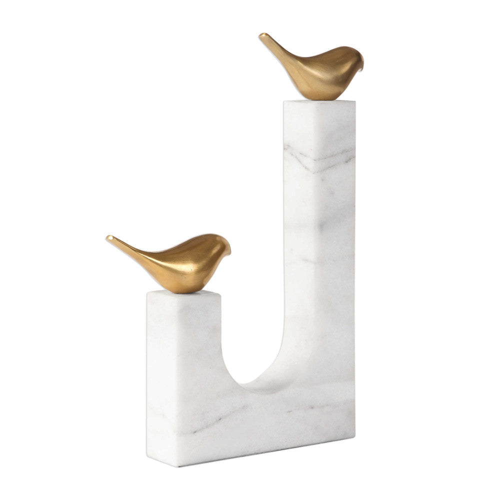Songbirds - 13.25 inch Sculpture - 10.75 inches wide by 1.75 inches deep