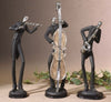 Uttermost Jazz Music 18" High Metal Musician Table Sculptures Set of 3