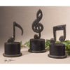 Uttermost Music Notes Metal Figurines Set/3 By Casagear Home UT-19280