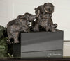 Playful Pachyderms - 16 inch Figurine - 16 inches wide by 7.75 inches deep