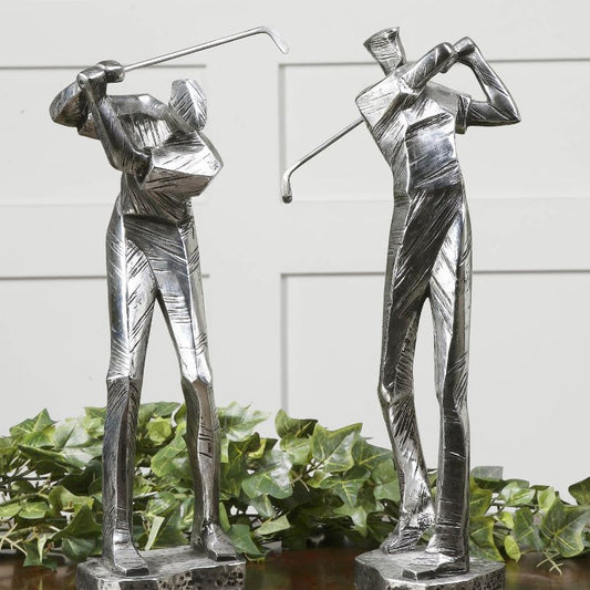 Practice Shot - 16 inch Statue (Set of 2) - 6.75 inches wide by 3.38 inches deep