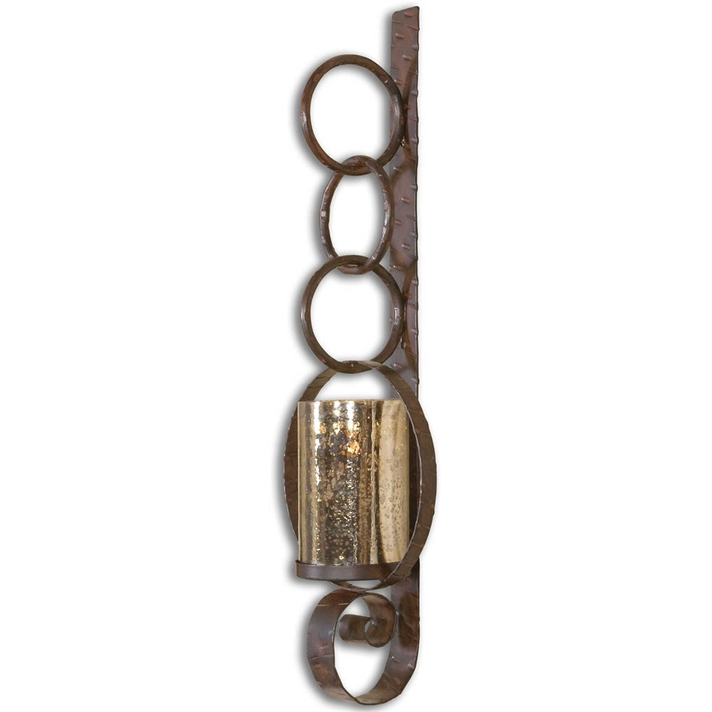 Falconara - 39 inch Metal Candle Wall Sconce - 13 inches wide by 8 inches deep