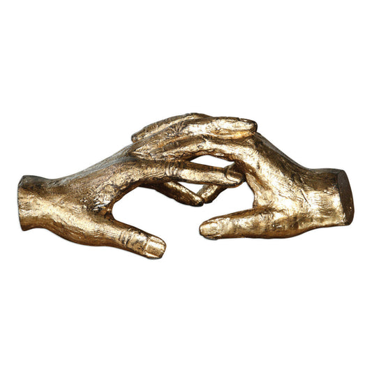 Uttermost Hold My Hand Gold Sculpture By Casagear Home