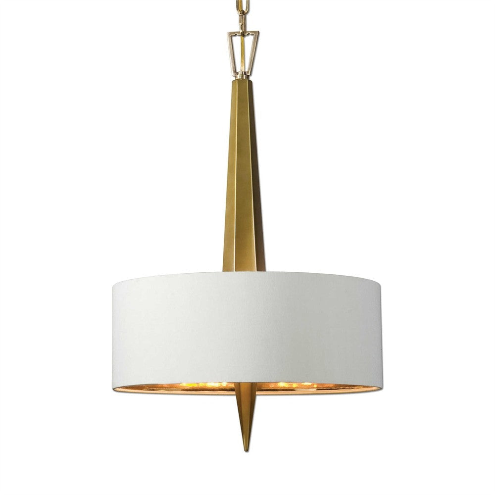 Uttermost Obeliska 3 Light Gold Chandelier By Casagear Home