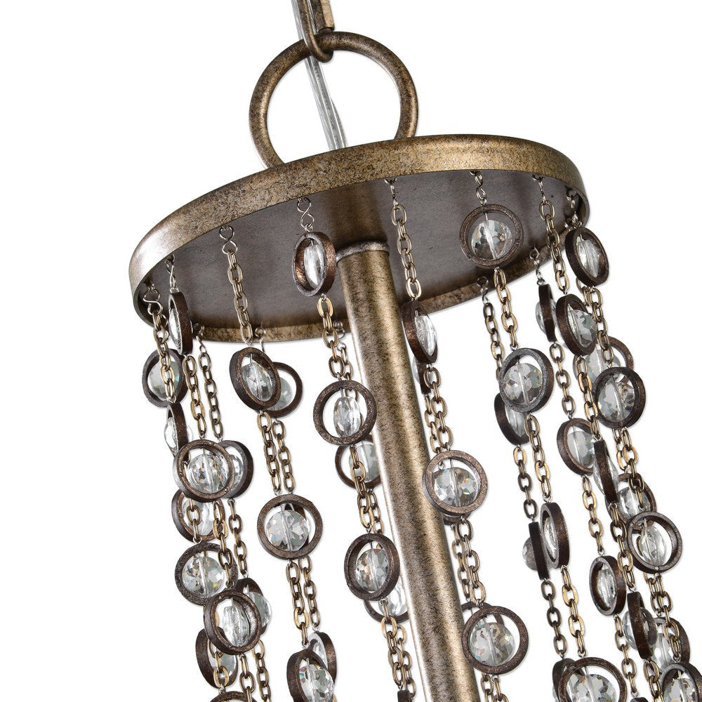 Uttermost Valka 6 Light Crystal Chandelier By Casagear Home UT-21288