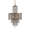 Uttermost Valka Chandelier 6 Light Steel/K9 Crystal -Traditional Installation