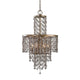 Uttermost Valka Chandelier 6 Light Steel/K9 Crystal -Traditional Installation