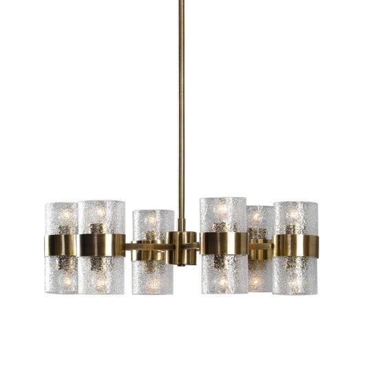 Uttermost Marinot Chandelier 12 Light Iron/Glass -Traditional Installation