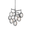 Uttermost Maxin Chandelier 9 Light Iron/Glass