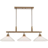 Uttermost Brookdale - 3 Light Linear Chandelier - 43.88 inches Wide by 13 inches deep