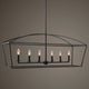 Uttermost Clayton 6 Light Linear Chandelier By Casagear Home UT-21348