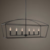 Uttermost Clayton 6 Light Linear Chandelier By Casagear Home UT-21348