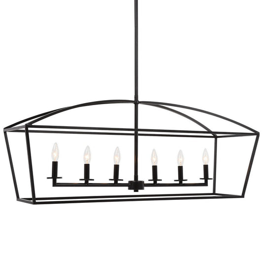 Uttermost Clayton - 6 Light Linear Chandelier