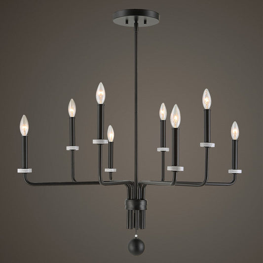 Uttermost Ebony - 8 Light Chandelier-20.88 Inches Tall and 34 Inches Wide