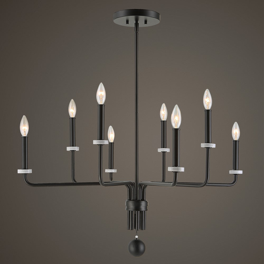 Uttermost Ebony - 8 Light Chandelier-20.88 Inches Tall and 34 Inches Wide