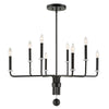 Uttermost Ebony - 8 Light Chandelier-20.88 Inches Tall and 34 Inches Wide
