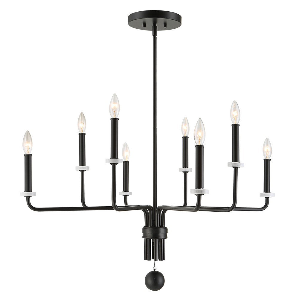 Uttermost Ebony - 8 Light Chandelier-20.88 Inches Tall and 34 Inches Wide