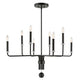 Uttermost Ebony - 8 Light Chandelier-20.88 Inches Tall and 34 Inches Wide