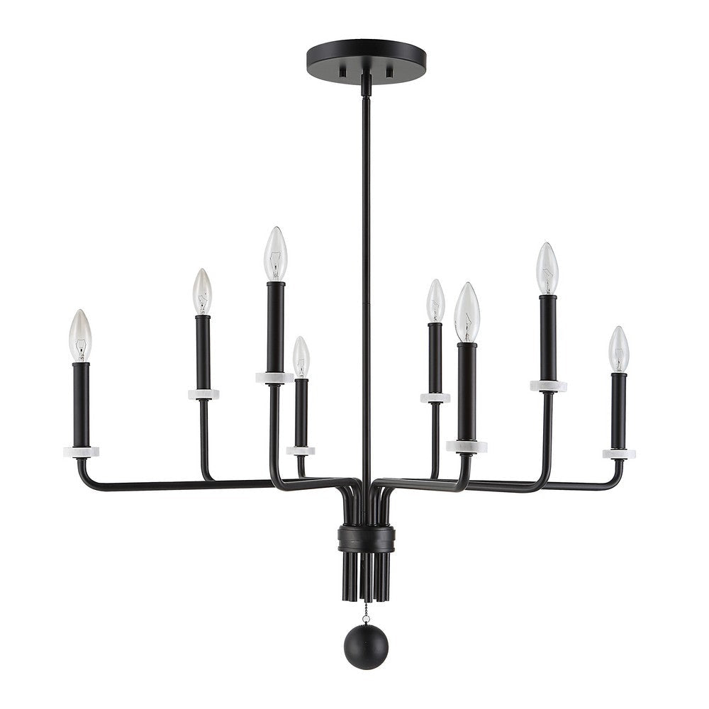 Uttermost Ebony - 8 Light Chandelier-20.88 Inches Tall and 34 Inches Wide UT-21353