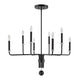 Uttermost Ebony - 8 Light Chandelier-20.88 Inches Tall and 34 Inches Wide UT-21353
