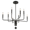 Uttermost Ebony - 8 Light Chandelier-20.88 Inches Tall and 34 Inches Wide UT-21353