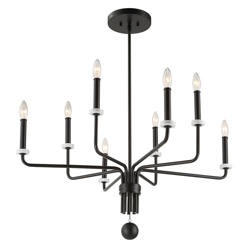 Uttermost Ebony - 8 Light Chandelier-20.88 Inches Tall and 34 Inches Wide UT-21353
