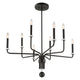 Uttermost Ebony - 8 Light Chandelier-20.88 Inches Tall and 34 Inches Wide UT-21353