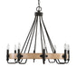 Uttermost Deschutes 8 Light Farmhouse Chandelier By Casagear Home UT-21356