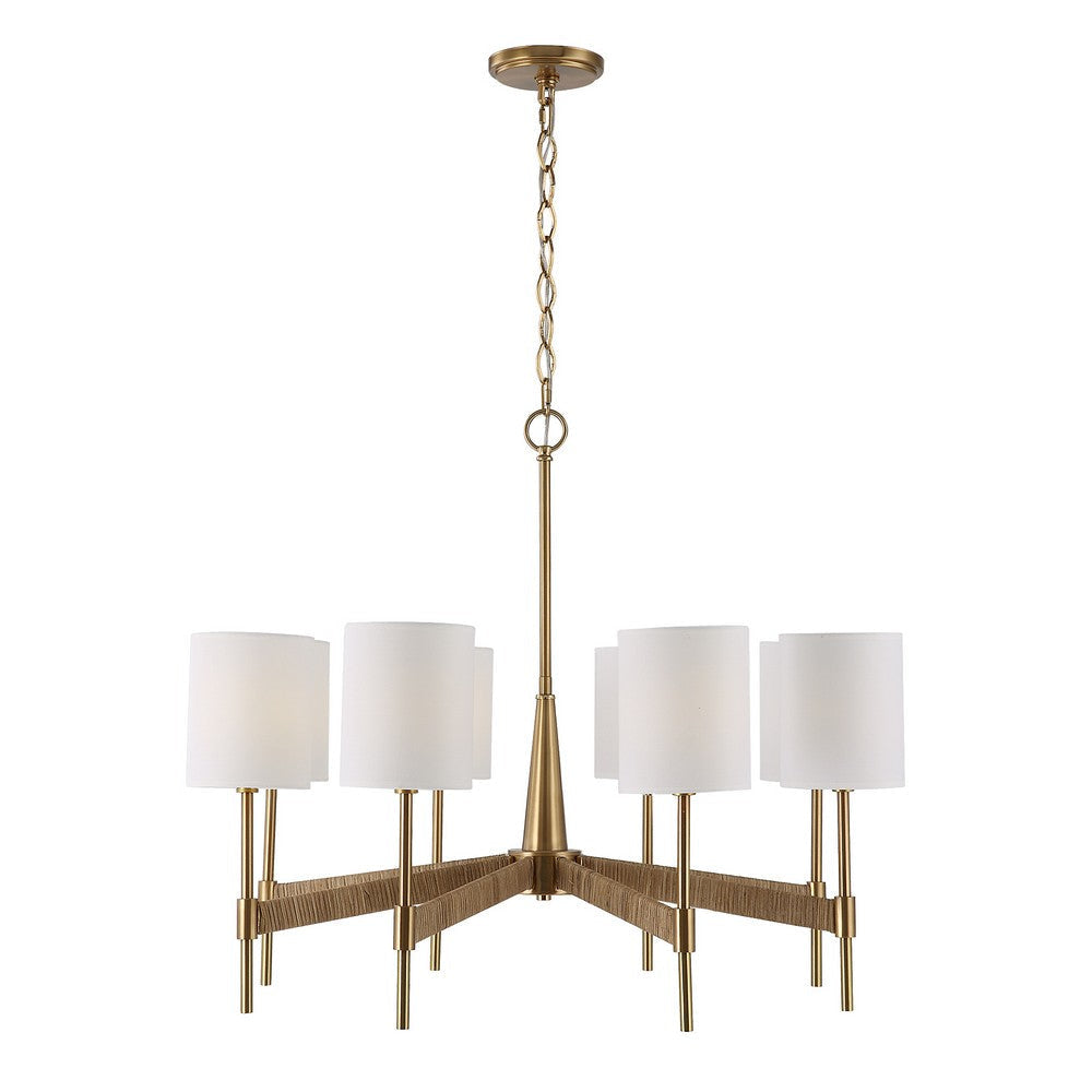 Uttermost Lautoka Rattan 8 Light Chandelier By Casagear Home UT-21372