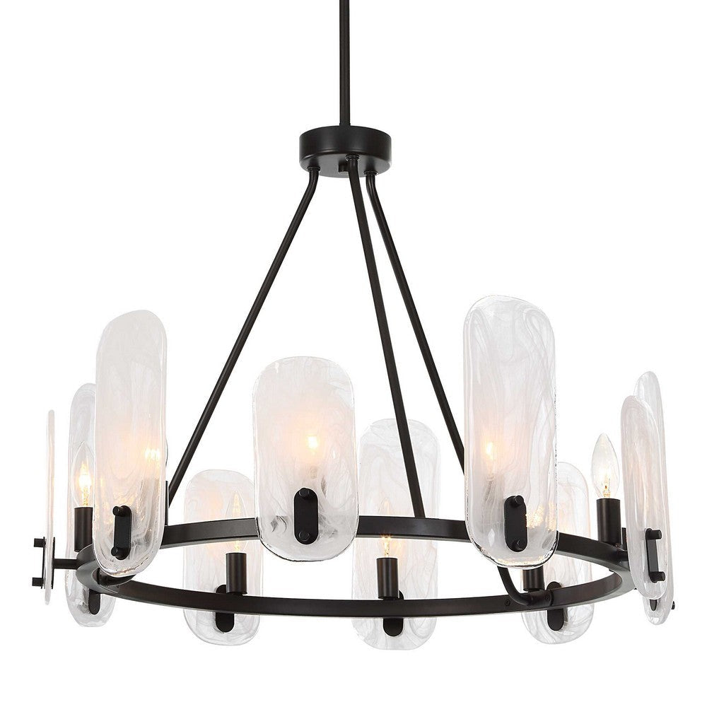 Uttermost Ellipse 10 Light Dark Bronze Chandelier UT-21381