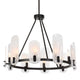 Uttermost Ellipse 10 Light Dark Bronze Chandelier UT-21381