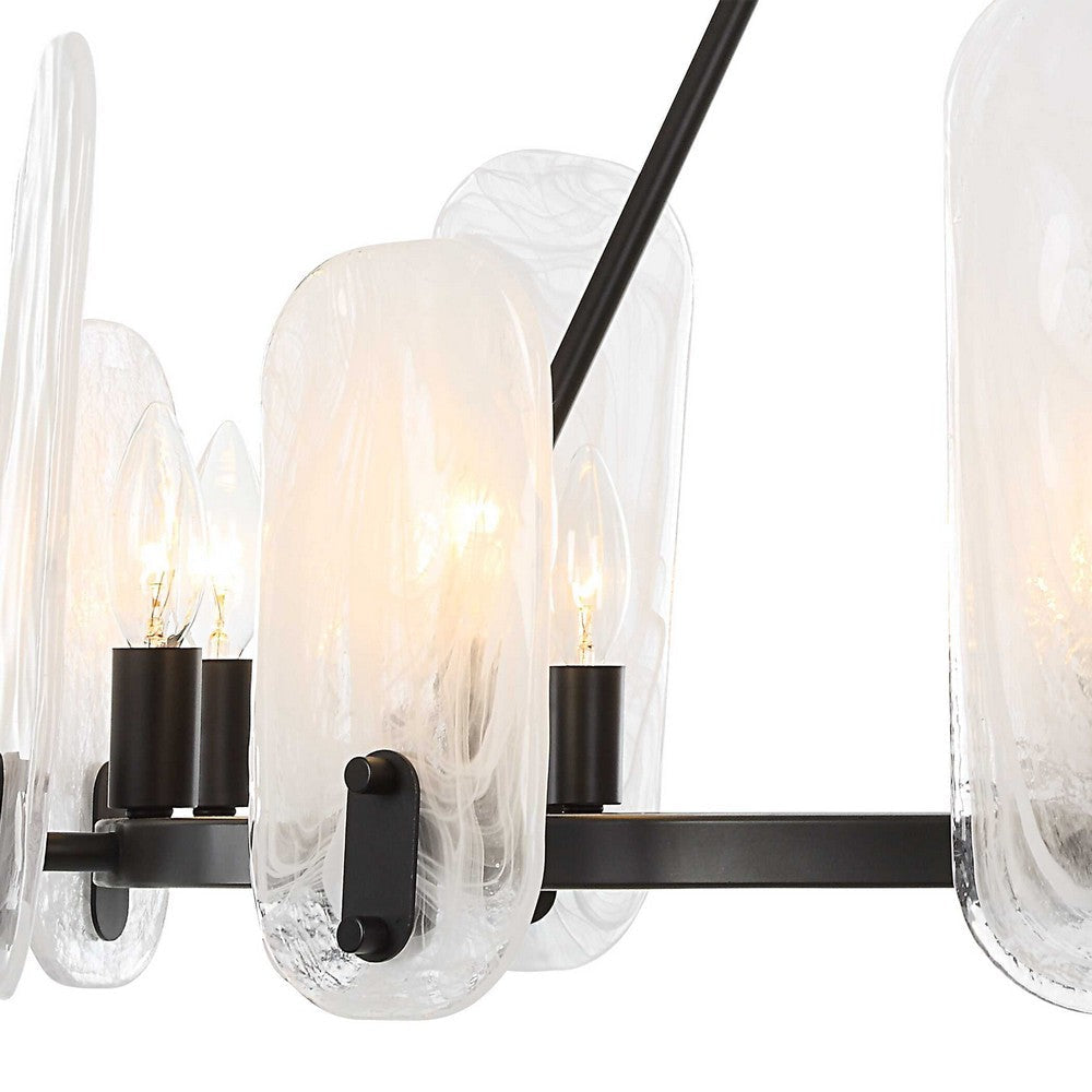 Uttermost Ellipse 10 Light Dark Bronze Chandelier UT-21381
