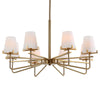 Uttermost Lassen 8 Light Brass Chandelier UT-21382