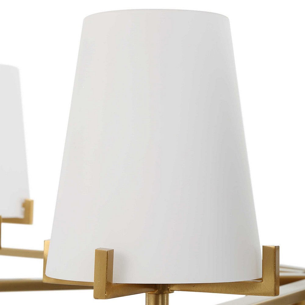 Uttermost Lassen 8 Light Brass Chandelier UT-21382