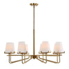 Uttermost Lassen 8 Light Brass Chandelier UT-21382