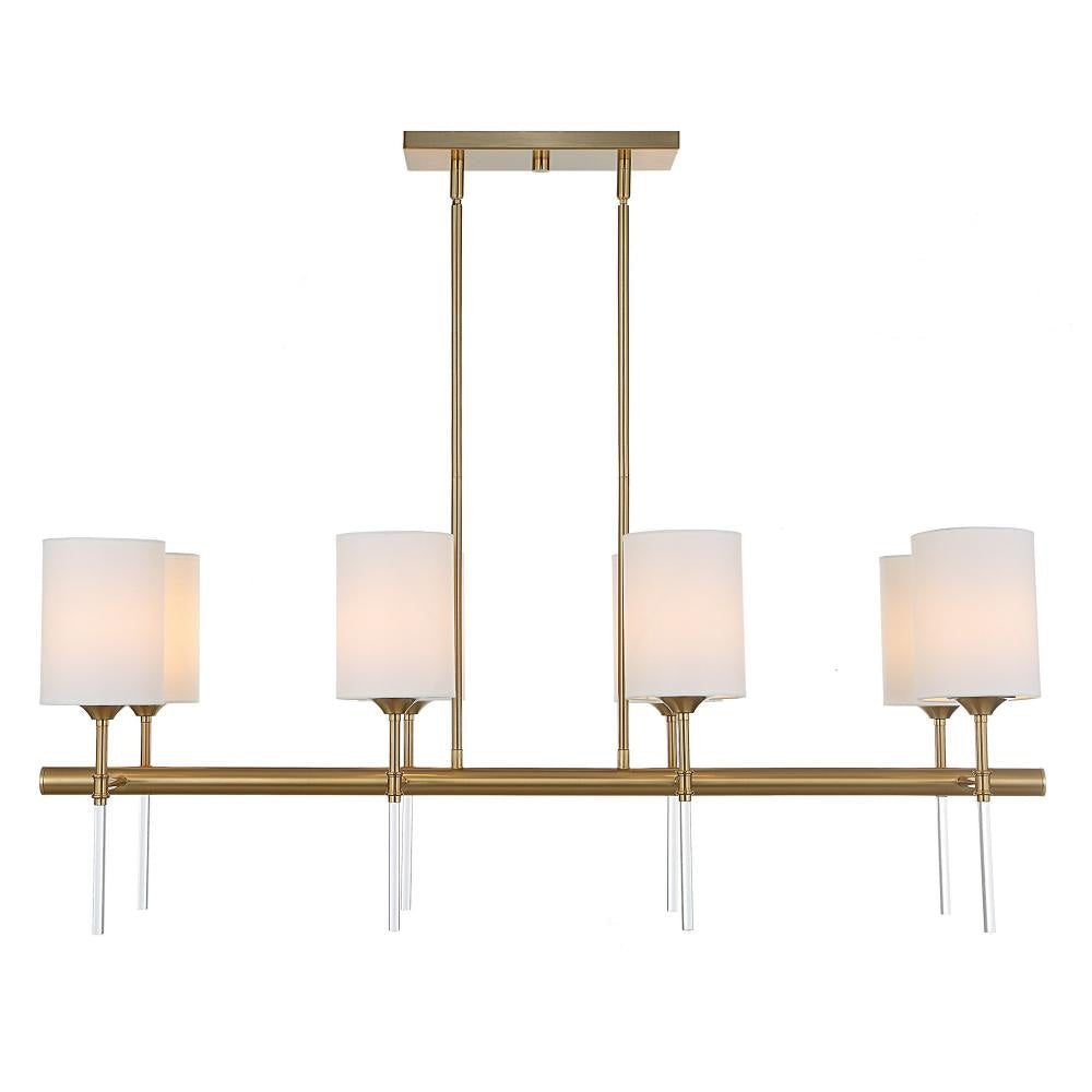 Uttermost 21388 Awyr - 8 Light Linear Chandelier-16.5 Inches Tall and 43.5 Inches Wide UT-21388
