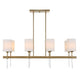 Uttermost 21388 Awyr - 8 Light Linear Chandelier-16.5 Inches Tall and 43.5 Inches Wide UT-21388