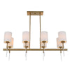 Uttermost 21388 Awyr - 8 Light Linear Chandelier-16.5 Inches Tall and 43.5 Inches Wide UT-21388