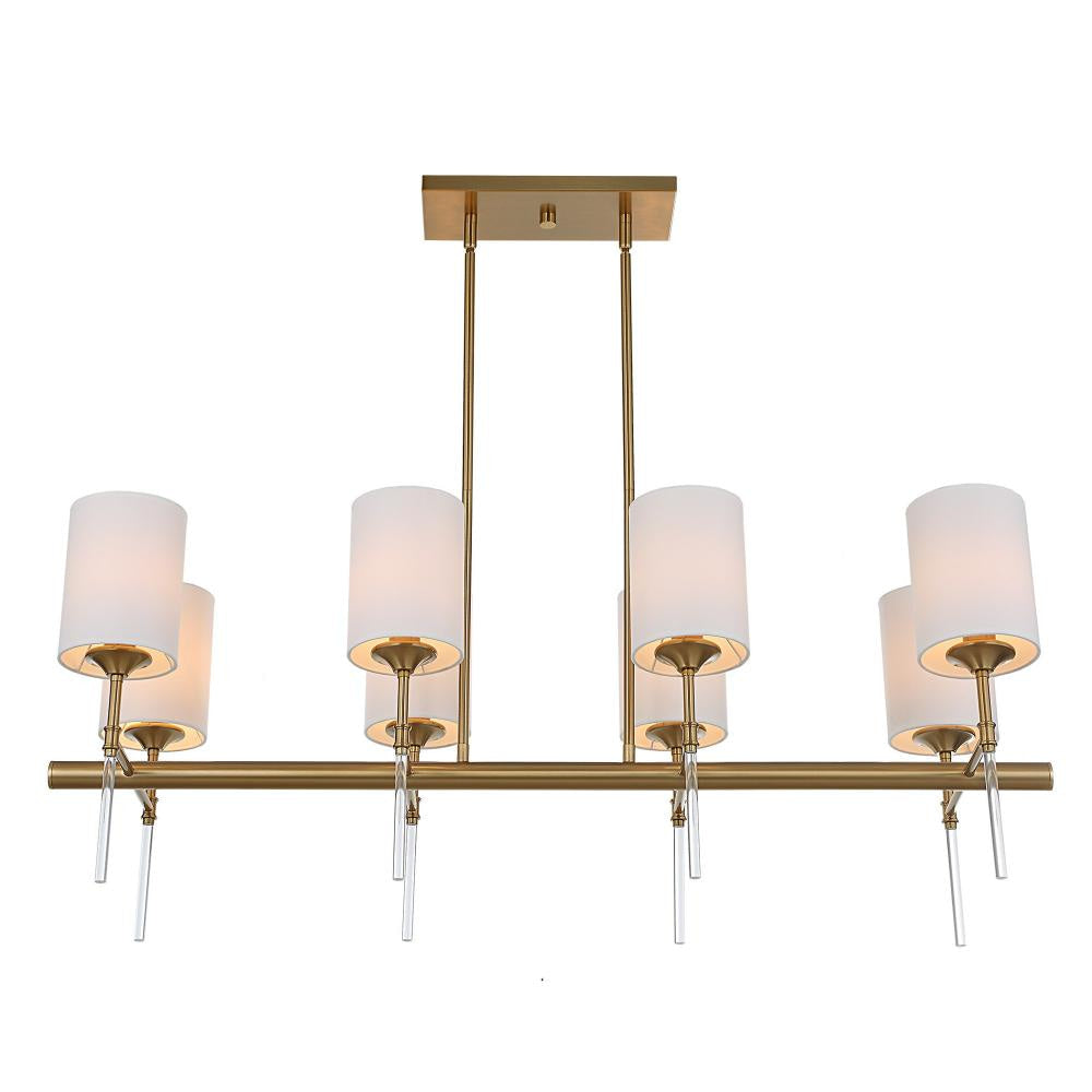 Uttermost 21388 Awyr - 8 Light Linear Chandelier-16.5 Inches Tall and 43.5 Inches Wide UT-21388