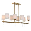 Uttermost 21388 Awyr - 8 Light Linear Chandelier-16.5 Inches Tall and 43.5 Inches Wide UT-21388
