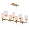 Uttermost 21388 Awyr - 8 Light Linear Chandelier-16.5 Inches Tall and 43.5 Inches Wide UT-21388